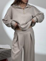 ست دورس و شلوار نیم زیپ OYSHO کد 160851 - Image 2