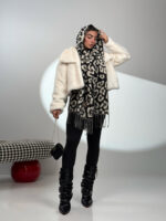 کت خزدار یقه انگلیسی کد 120381 - Image 5