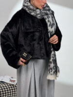 کت خزدار یقه انگلیسی کد 120381 - Image 11