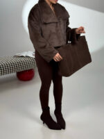 کت خزدار یقه انگلیسی کد 120381 - Image 4