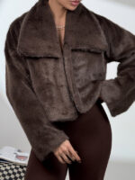 کت خزدار یقه انگلیسی کد 120381 - Image 2