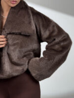 کت خزدار یقه انگلیسی کد 120381 - Image 3