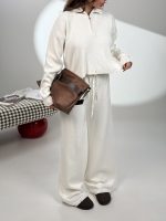 ست بافت و شلوار نیم زیپ کد 160846 - Image 6