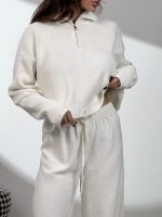 ست بافت و شلوار نیم زیپ کد 160846 - Image 7