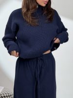 ست بافت و شلوار نیم زیپ کد 160846 - Image 11