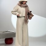 ست بافت و شلوار نیم زیپ کد 160846