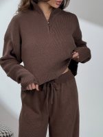 ست بافت و شلوار نیم زیپ کد 160846 - Image 15