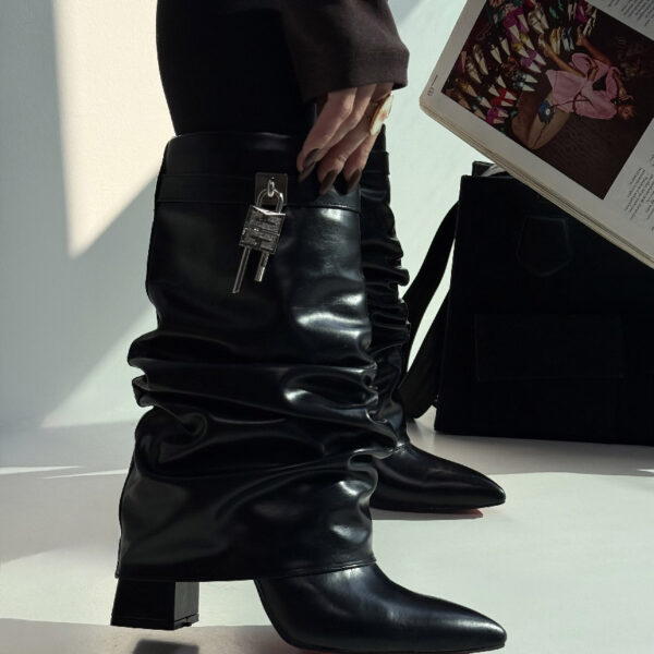 کفش پاشنه دار قفل دار کد 141133