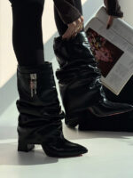 کفش پاشنه دار قفل دار کد 141133 - Image 5