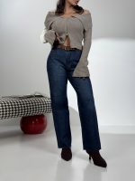 شلوار جین استریت فیت کد 102074