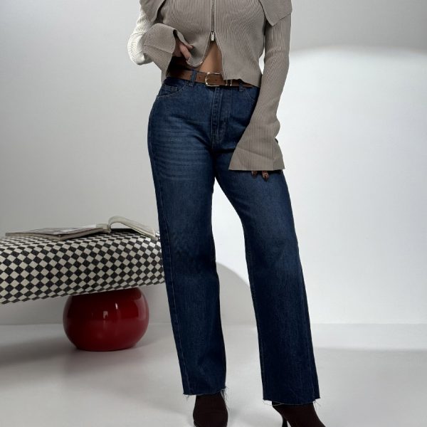 شلوار جین استریت فیت کد 102074