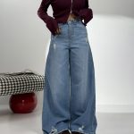 شلوار جین شافل کد 102050