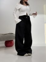 شلوار فوتر کمربند دار کد 102062 - Image 5