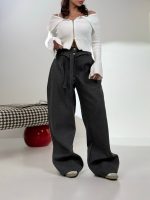 شلوار فوتر کمربند دار کد 102062 - Image 7