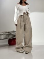 شلوار فوتر کمربند دار کد 102062