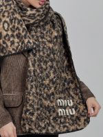 شال پلنگی MIU MIU  کد 310685 - Image 2