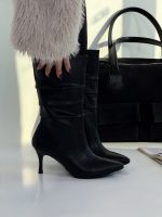 بوت پاشنه بلند چین دار کد 141141 - Image 6