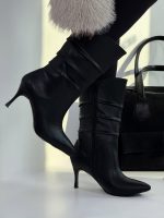 بوت پاشنه بلند چین دار کد 141141 - Image 9