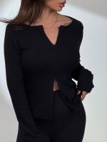 بلوز زیپ وسط کد 180556 - Image 5