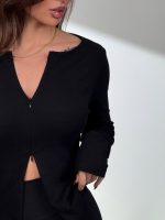 بلوز زیپ وسط کد 180556 - Image 6