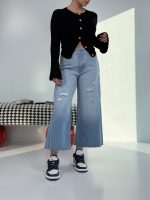 شلوار جین WIDE CROP کد 102098