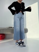 شلوار جین WIDE CROP کد 102098 - Image 3