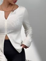 بلوز زیپ وسط کد 180556 - Image 9