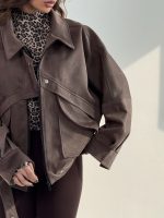 کت جیر دکمه پانچی کد 120370 - Image 30