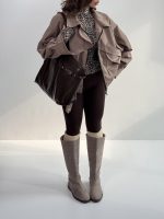 کت جیر دکمه پانچی کد 120370 - Image 4