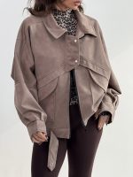 کت جیر دکمه پانچی کد 120370 - Image 2