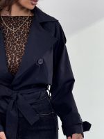 ترنچ کت کمربنددار کد 200988 - Image 16