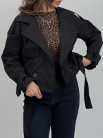 ترنچ کت کمربنددار کد 200988 - Image 20