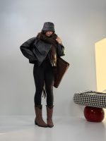 کت چرم زیپ دار کد 120393 - Image 3