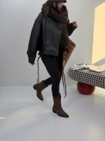 کت چرم زیپ دار کد 120393 - Image 7