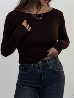 بلوز یقه قایقی کد 180565 - Image 3