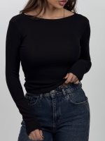 بلوز یقه قایقی کد 180565 - Image 5