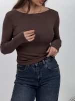 بلوز یقه قایقی کد 180565