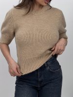 بلوز بافت آستین کوتاه کد 180566 - Image 3