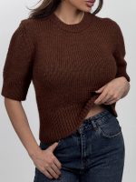 بلوز بافت آستین کوتاه کد 180566