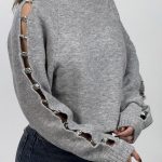 بافت آستین دکمه فلزی کد 201000