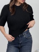 بلوز بافت آستین کوتاه کد 180566 - Image 7