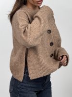 ژاکت بافتنی چاک دار کد 200996 - Image 8