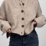 ژاکت بافتنی چاک دار کد 200996