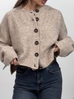 ژاکت بافتنی چاک دار کد 200996