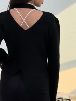 بلوز بافت چاک دار کد 180570 - Image 6