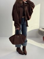 سوییشرت جیر جیب زیپ کد 201017 - Image 7