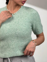 بلوز بافت آستین کوتاه کد 200843 - Image 18