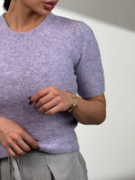 بلوز بافت آستین کوتاه کد 200843 - Image 4