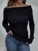 بلوز بافت یقه قایقی کد 200981 - Image 6