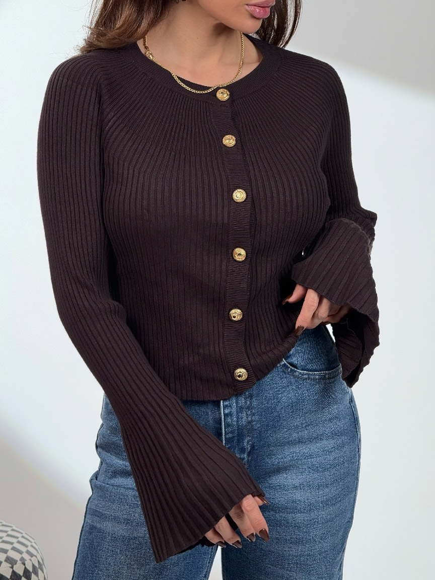 IMG_9004 بلوز بافت آستین کش کد 200839 - Image 1